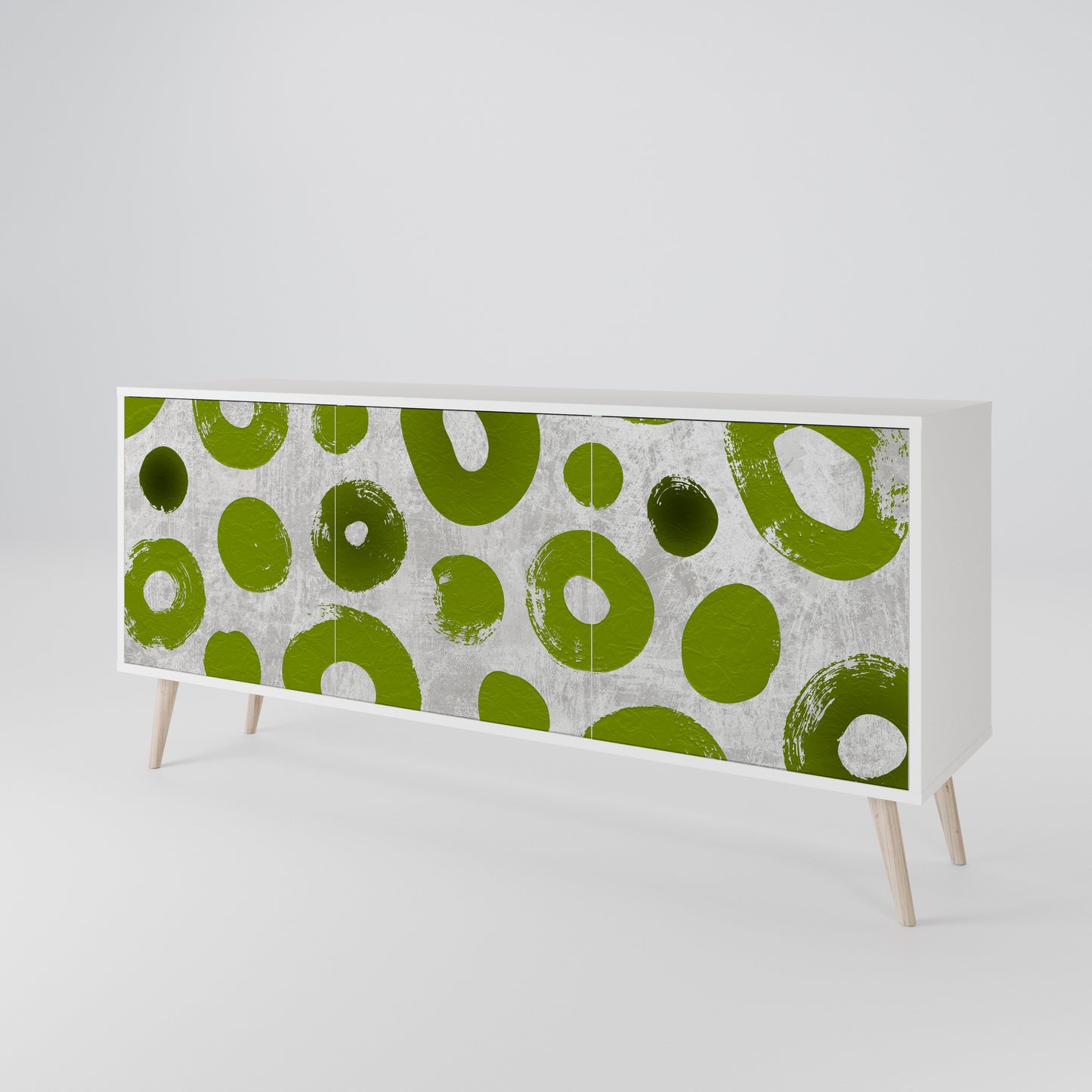 GREEN RHAPSODY Madia a 3 Ante in Finitura Bianca