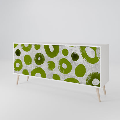 GREEN RHAPSODY Madia a 3 Ante in Finitura Bianca