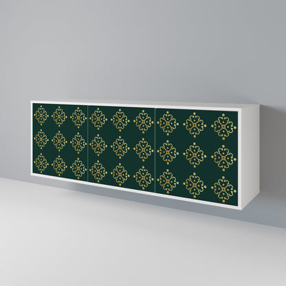 ROYAL MEDALLION Madia a 3 Ante in Finitura Bianca