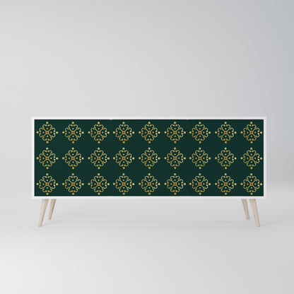 ROYAL MEDALLION Madia a 3 Ante in Finitura Bianca
