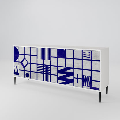 THE RIGHT PLACES 3-Door Sideboard in White Finish