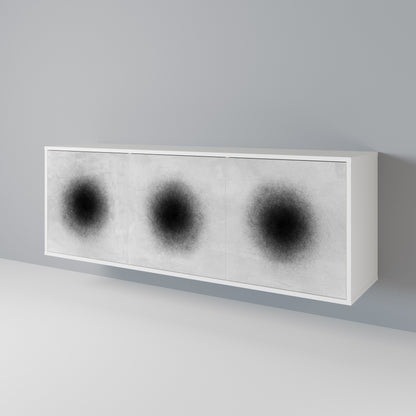 BLACK HOLE Madia a 3 Ante in Finitura Bianca