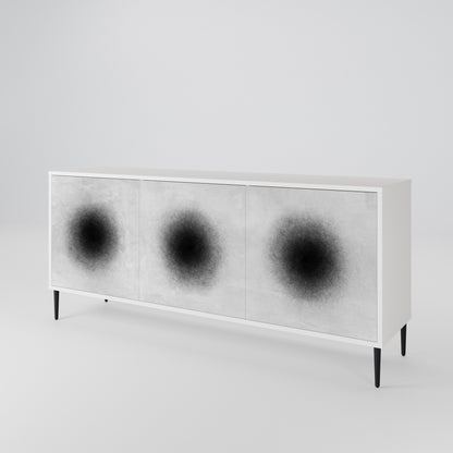 BLACK HOLE Madia a 3 Ante in Finitura Bianca