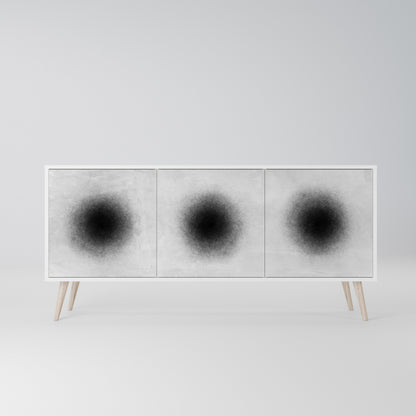 BLACK HOLE Madia a 3 Ante in Finitura Bianca