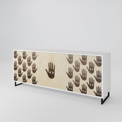 SEE MORE Madia a 3 Ante in Finitura Bianca
