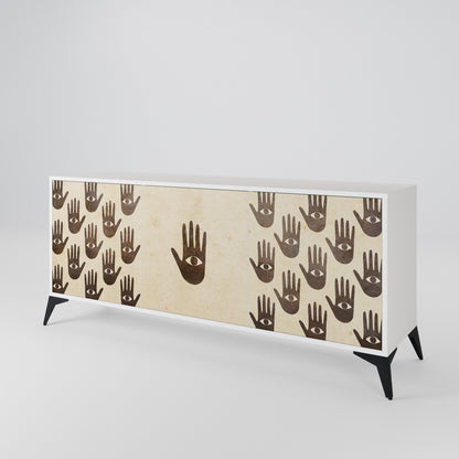 SEE MORE Madia a 3 Ante in Finitura Bianca