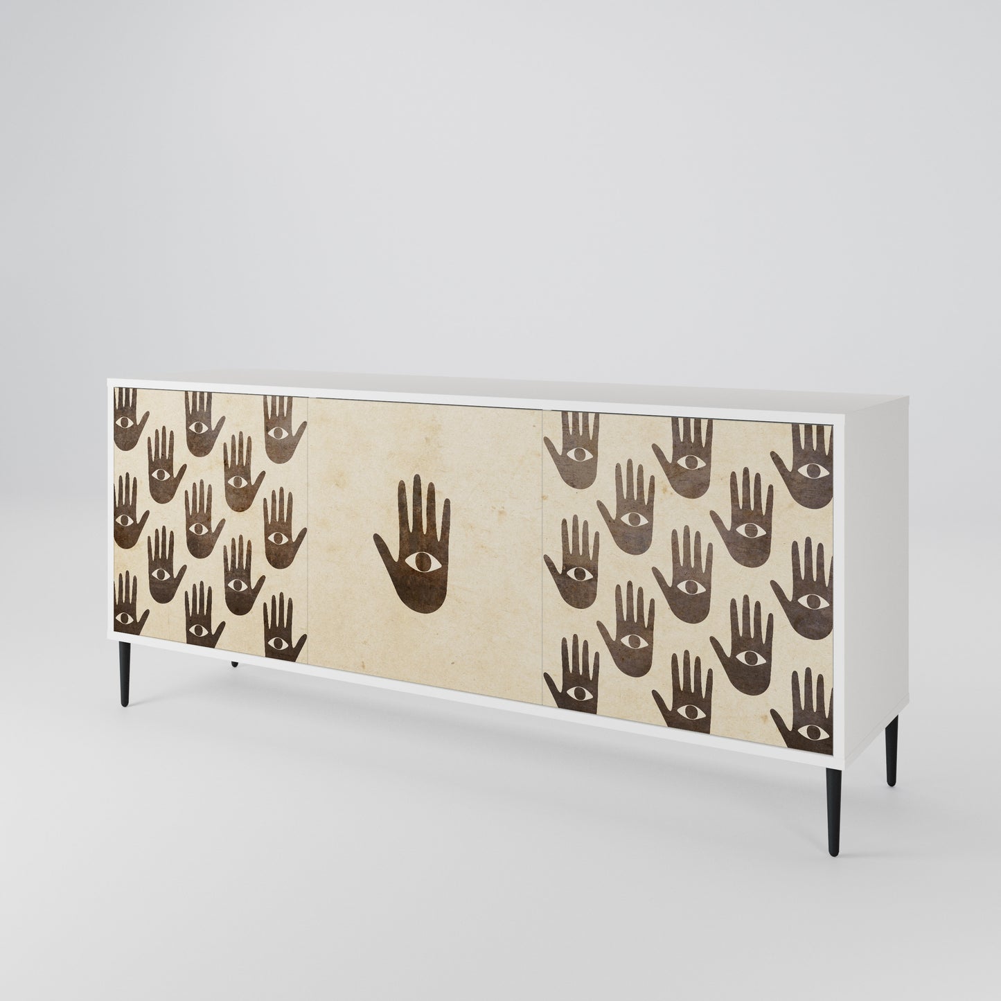 SEE MORE Madia a 3 Ante in Finitura Bianca