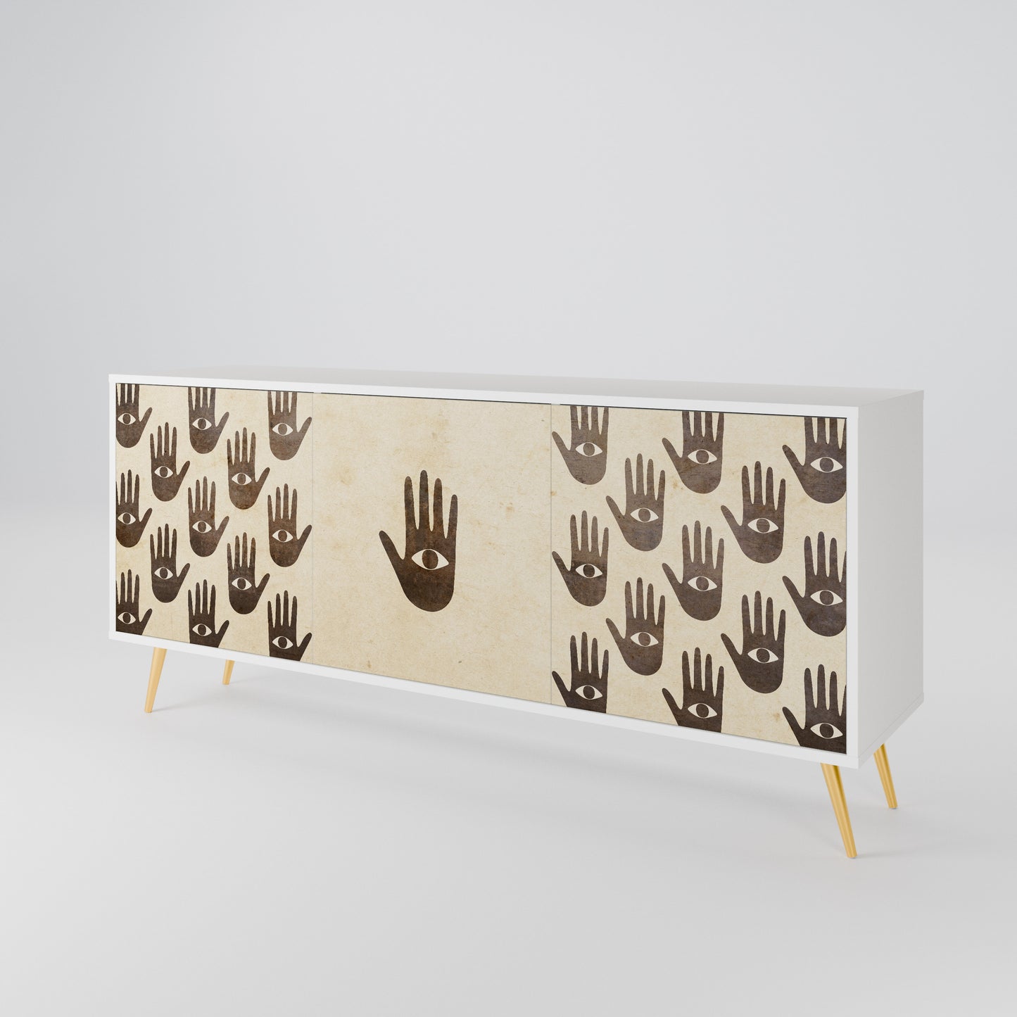 SEE MORE Madia a 3 Ante in Finitura Bianca