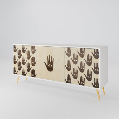 SEE MORE Madia a 3 Ante in Finitura Bianca