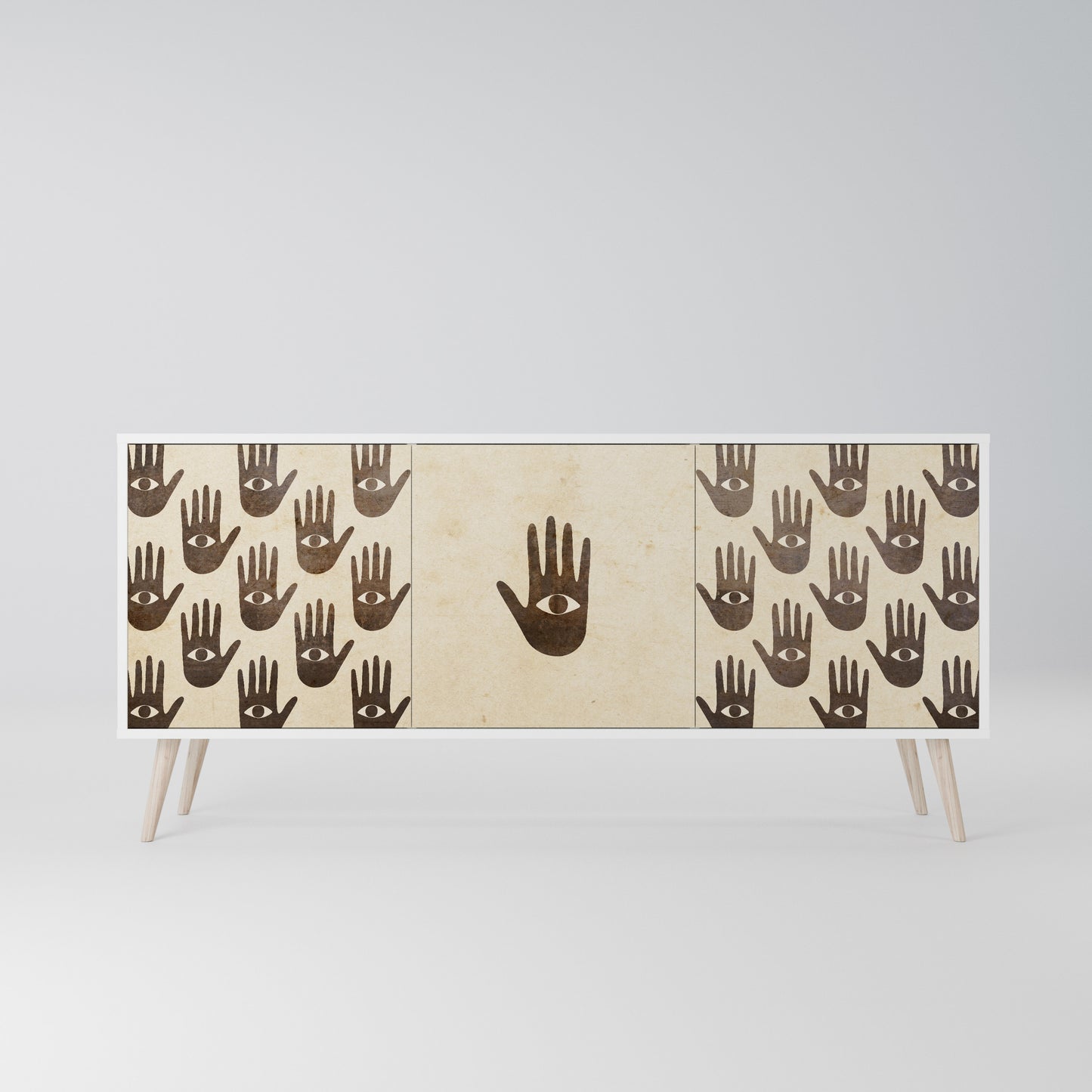 SEE MORE Madia a 3 Ante in Finitura Bianca