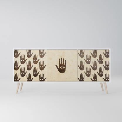 SEE MORE Madia a 3 Ante in Finitura Bianca