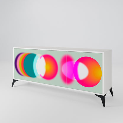 SYMPHONY OF COLORS Madia a 3 Ante in Finitura Bianca