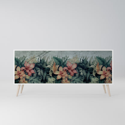 HEAVENLY BLOOM Madia a 3 Ante in Finitura Bianca