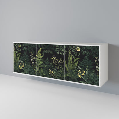 FERN FLOWERS Madia a 3 Ante in Finitura Bianca