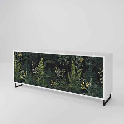 FERN FLOWERS Madia a 3 Ante in Finitura Bianca