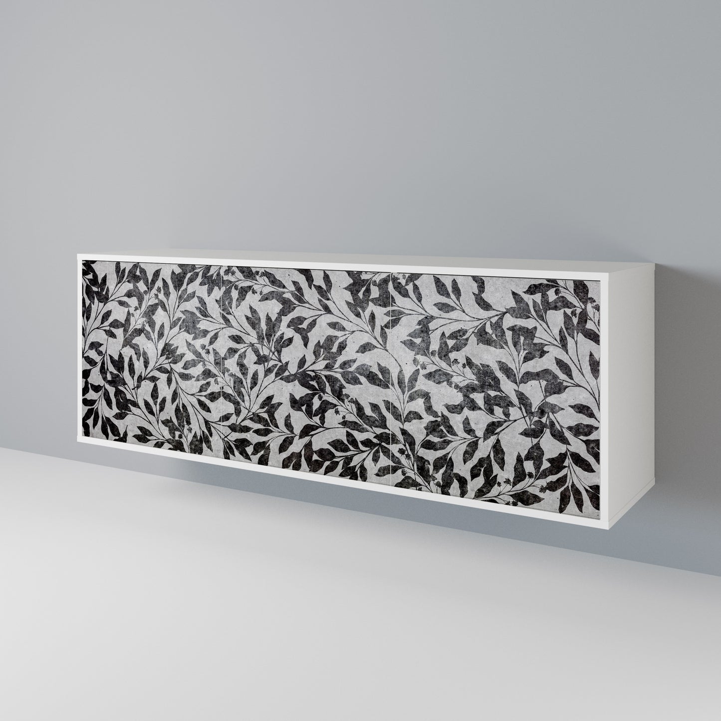 CHARCOAL SPROUT Madia a 3 Ante in Finitura Bianca