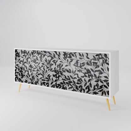 CHARCOAL SPROUT Madia a 3 Ante in Finitura Bianca