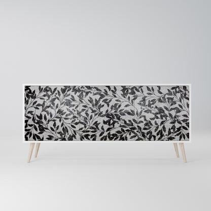 CHARCOAL SPROUT Madia a 3 Ante in Finitura Bianca
