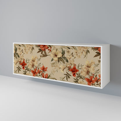 BLOOMING HARMONY Madia a 3 Ante in Finitura Bianca