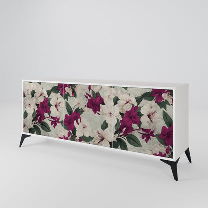 FLOWERET DREAM Madia a 3 Ante in Finitura Bianca
