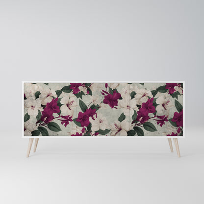 FLOWERET DREAM Madia a 3 Ante in Finitura Bianca