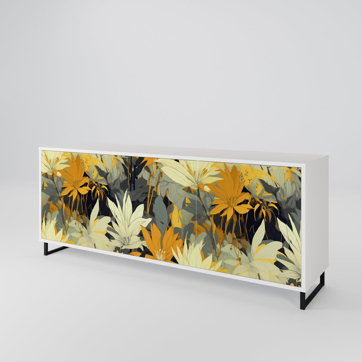 SUNKISSED LILY Madia a 3 Ante in Finitura Bianca