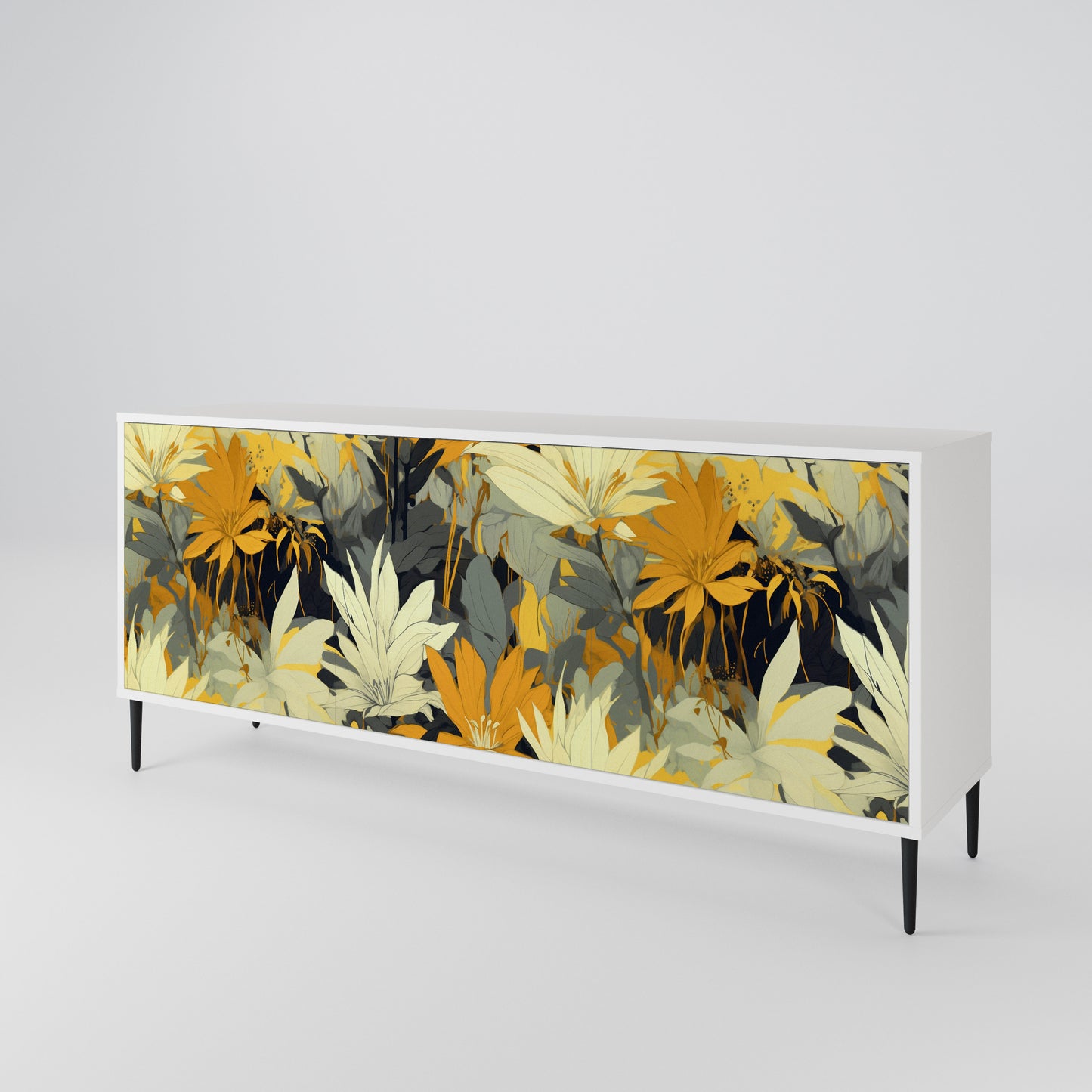 SUNKISSED LILY Madia a 3 Ante in Finitura Bianca