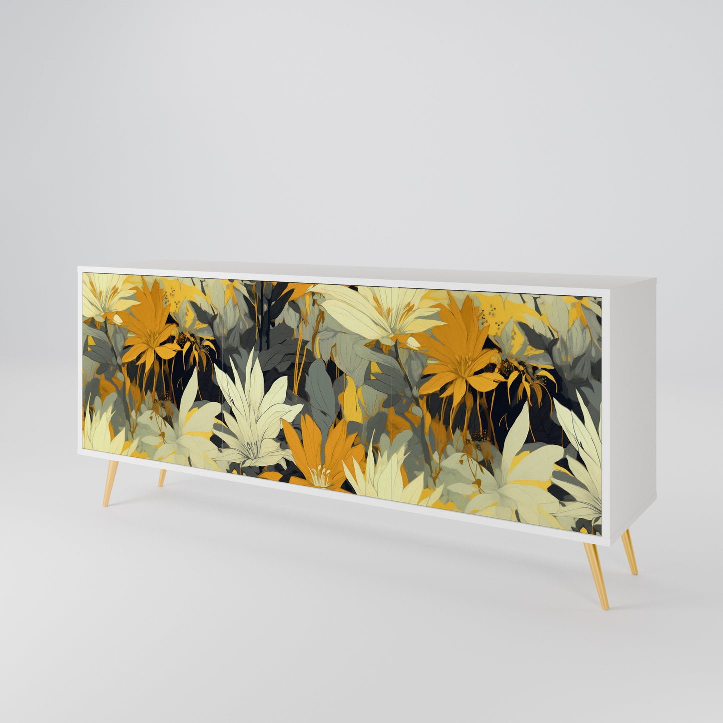 SUNKISSED LILY Madia a 3 Ante in Finitura Bianca