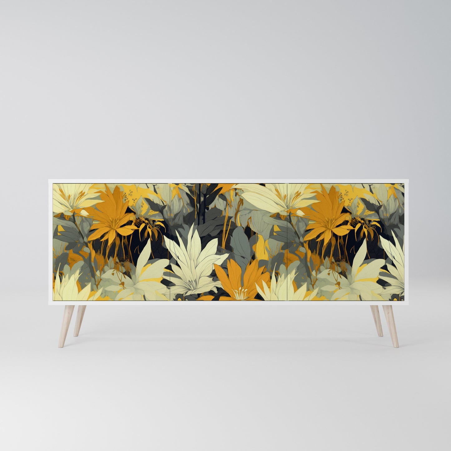 SUNKISSED LILY Madia a 3 Ante in Finitura Bianca
