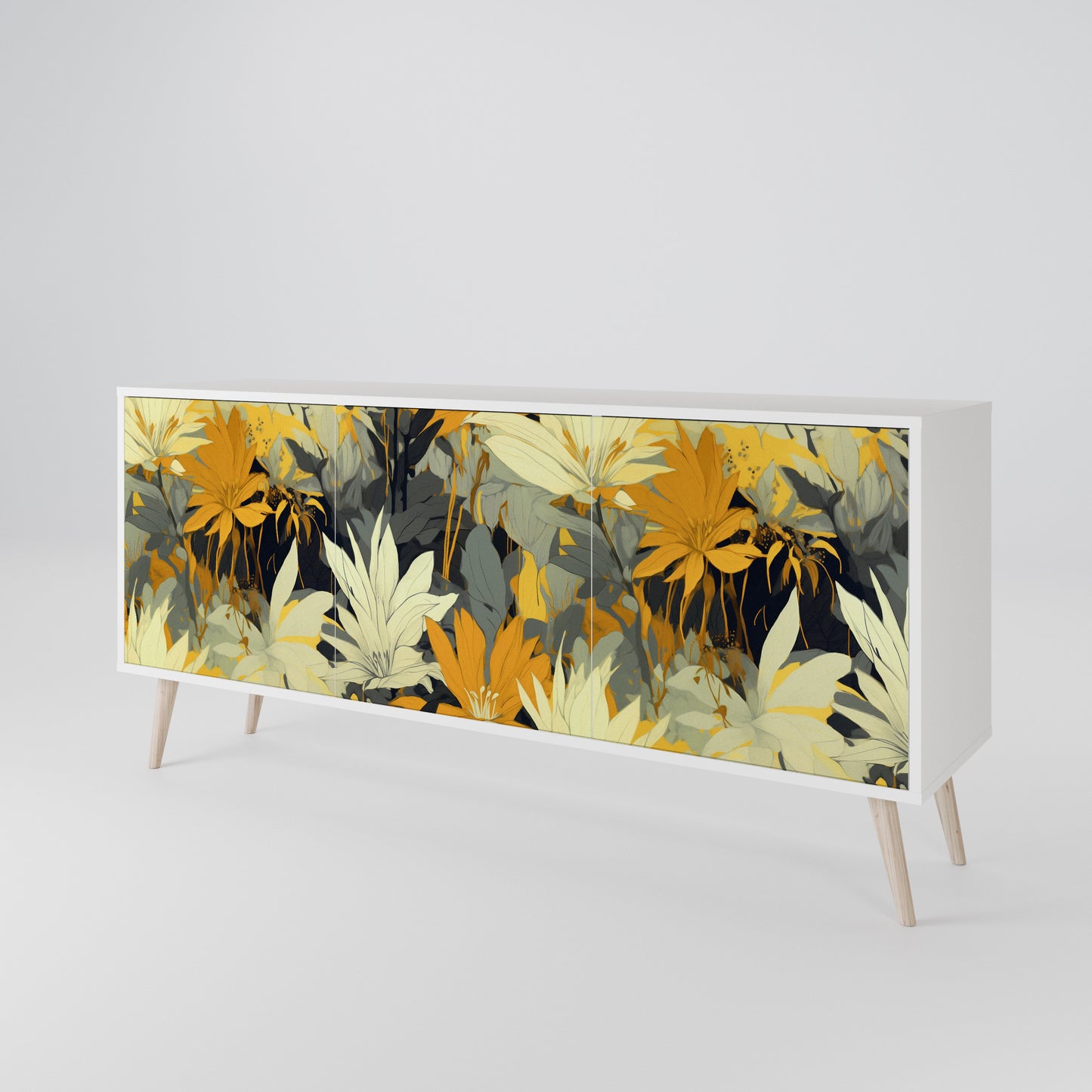 SUNKISSED LILY Madia a 3 Ante in Finitura Bianca