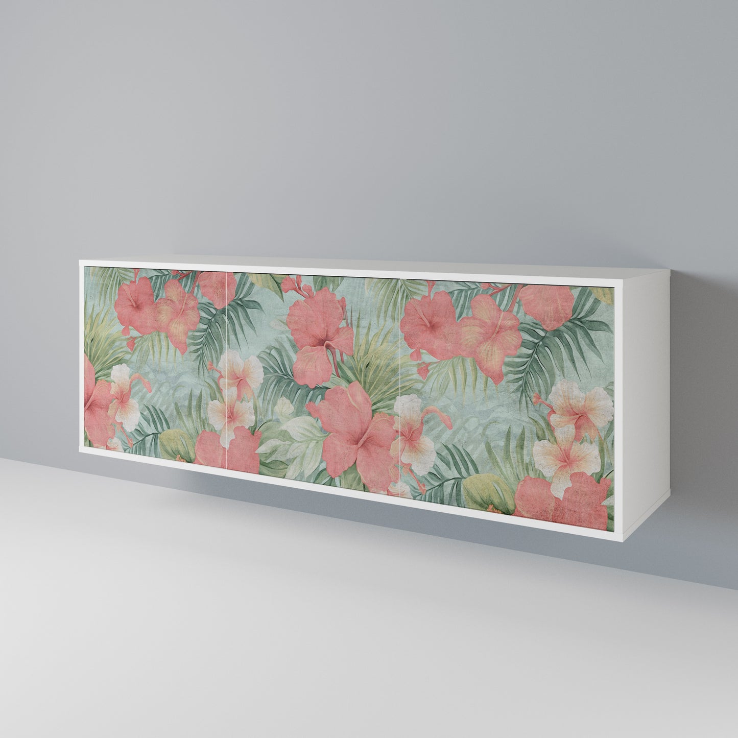 HAWAIIAN SPIRIT Madia a 3 Ante in Finitura Bianca
