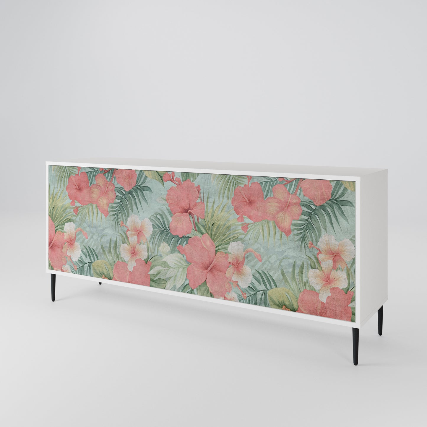 HAWAIIAN SPIRIT Madia a 3 Ante in Finitura Bianca