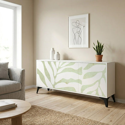 BOTANICAL SPARK Madia a 3 Ante in Finitura Bianca