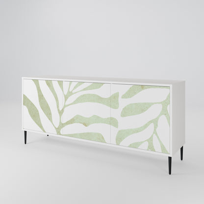 BOTANICAL SPARK Madia a 3 Ante in Finitura Bianca