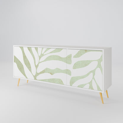 BOTANICAL SPARK Madia a 3 Ante in Finitura Bianca