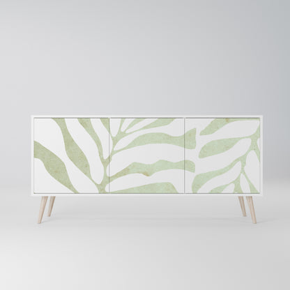 BOTANICAL SPARK Madia a 3 Ante in Finitura Bianca