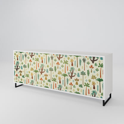 PALM SPRING Madia a 3 Ante in Finitura Bianca