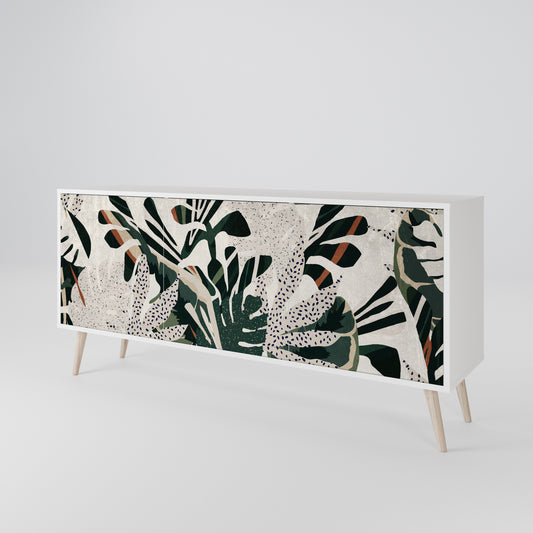 VERDURE FORMATION 3-Door Sideboard in White Finish