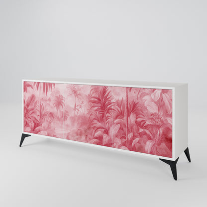SWEET TROPICS Madia a 3 Ante in Finitura Bianca