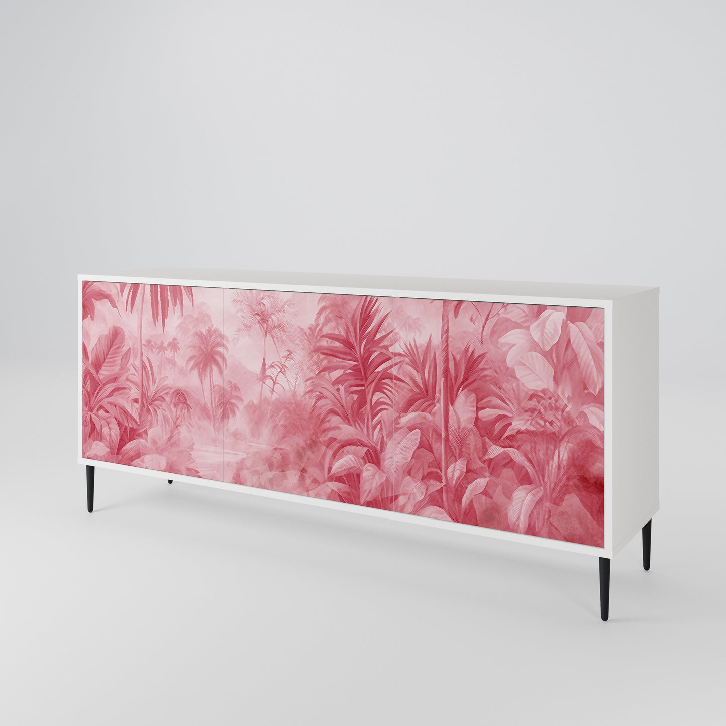 SWEET TROPICS Madia a 3 Ante in Finitura Bianca