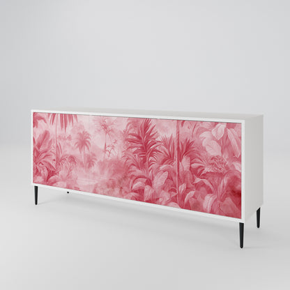 SWEET TROPICS Madia a 3 Ante in Finitura Bianca