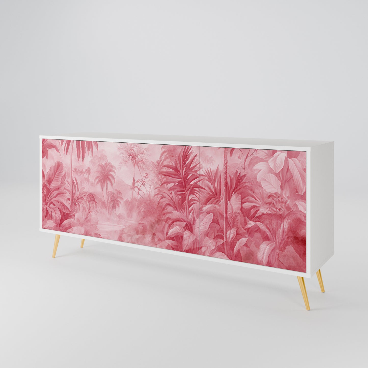 SWEET TROPICS Madia a 3 Ante in Finitura Bianca