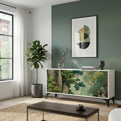 VERDURE ABYSS Madia a 3 Ante in Finitura Bianca