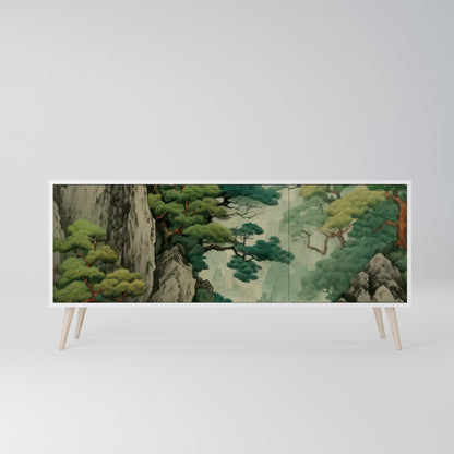VERDURE ABYSS Madia a 3 Ante in Finitura Bianca