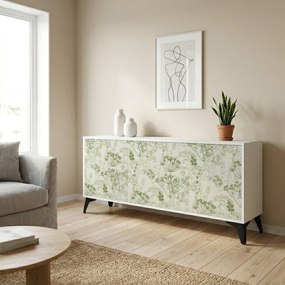 FENNEL BALDACHIN Madia a 3 Ante in Finitura Bianca