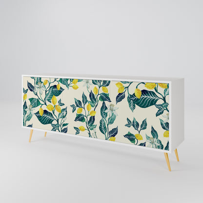 LEMON TREE Madia a 3 Ante in Finitura Bianca
