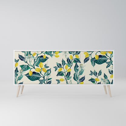 LEMON TREE Madia a 3 Ante in Finitura Bianca