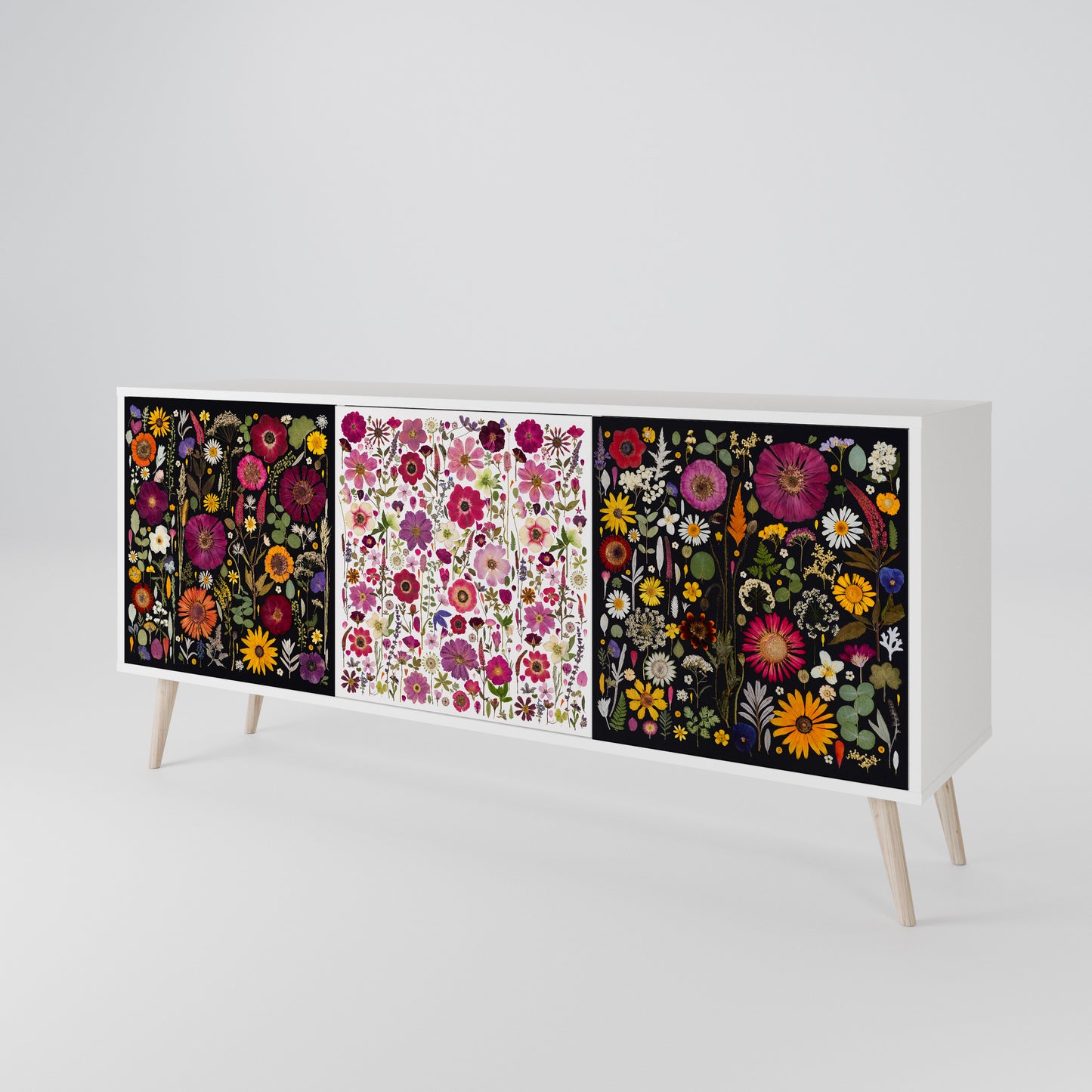 DAYNITE GARDEN Madia a 3 Ante in Finitura Bianca