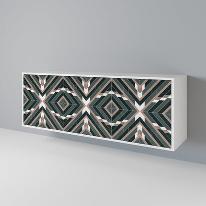DIMENSION DELIGHTS 3-Door Sideboard in White Finish
