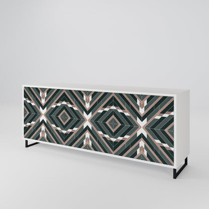 DIMENSION DELIGHTS 3-Door Sideboard in White Finish